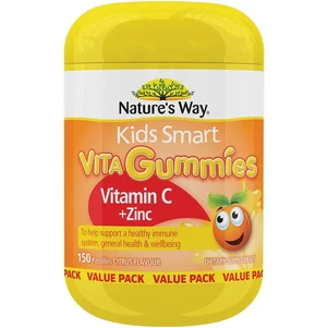 (PRE ORDER) Nature's Way Kids Smart Vita Gummies Vitamin C + Zinc 150 Gummies Exclusive Size shelf life 2yrs